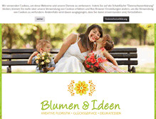 Tablet Screenshot of blumen-und-ideen.net